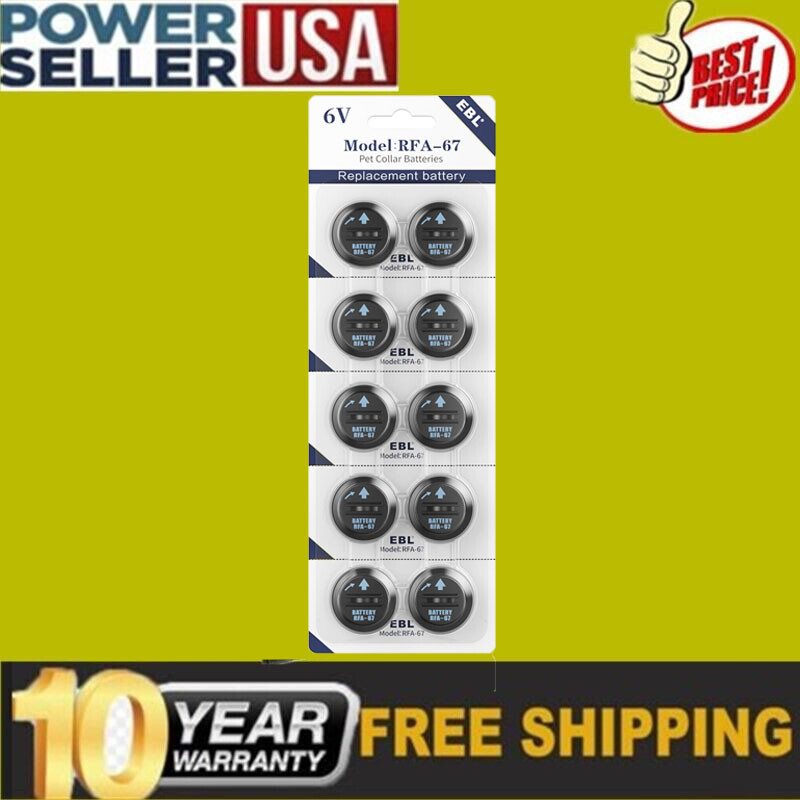 10X 6V Pet Dog Collar Replacement Battery For PetSafe PIF300 PIF275