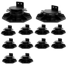 Adjustable Deck Support Pedestal Paver 12Pack, Deck Blocks Deck Foundation Ba...
