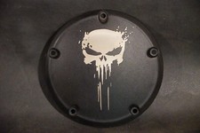 Cubierta primaria de embrague Skull Derby OEM 25415-99 99-06 Harley doble cámara FLT FLHR