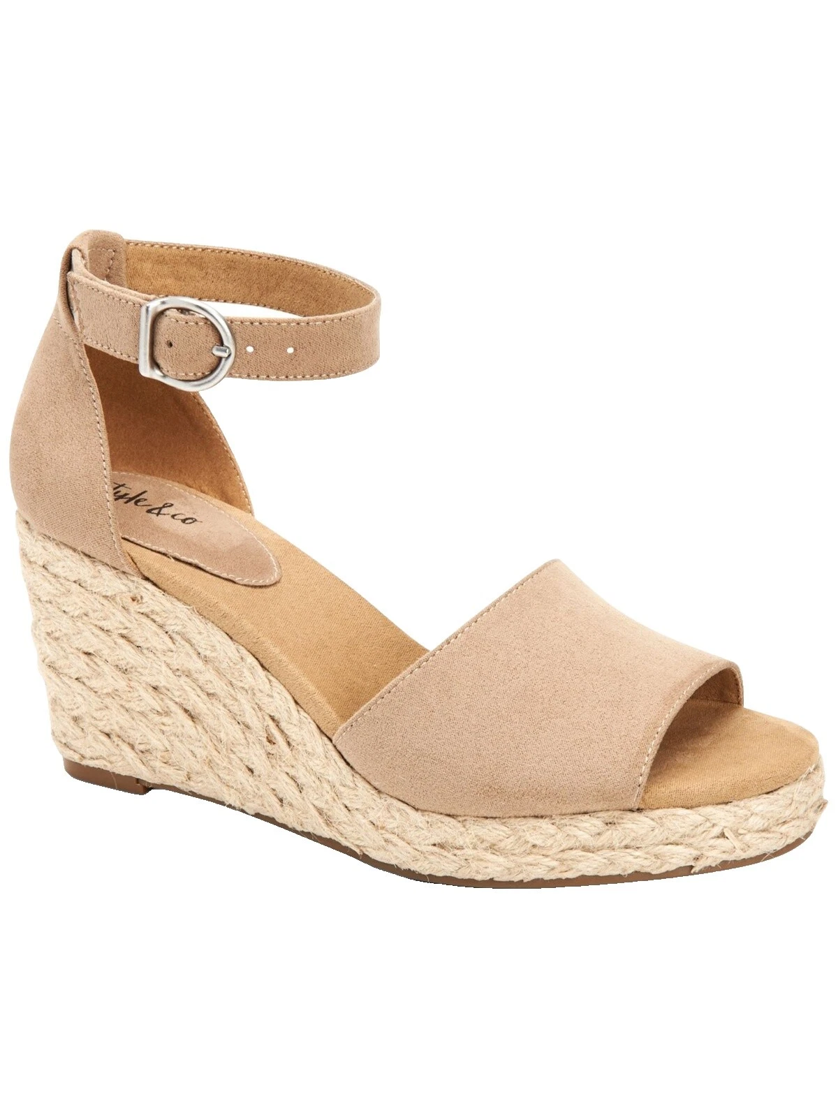 Estilo & co. Sandalias superiores de gamuza para mujer