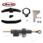 For Yamaha FZ1 2006-2015 2014 2013 2012 2011 Steering Damper Stabilizer+Bracket