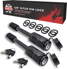 Vehiclex Hitch Pin Locks for 2" Trailer 2 Set keyed alike 2-2.5 receiver 