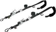 POWERTYE MFG. Cam Ratchet Tie-Downs - 1-1/2" X 6-1/2' - Black 30722