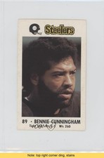1982 Coca-Cola/Kiwanis Club Pittsburgh Steelers Bennie Cunningham READ m5x