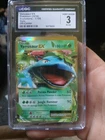 Venusaur EX Xy Evolutions 001/108 Holo Off Center Cgc 3 Error Population 1 Of 1