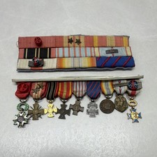 Barrette 9 réduction décorations militaires - Rubans 1939-1945 France Libre ww2 