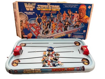 プロレス WWF ミニスケボー 12種フルコンプセット(未開封) 91 WWF Remco Superstars Shoot-Out Table Hockey Game With Box | eBay