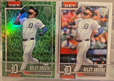 2026 Topps Series 1  2 Card Riley Greene Set Holiday Green Foil 209 + Base Cards