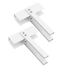 2Pcs Portable Stainless Steel Folding Door Locks for Kids Safety White Secure