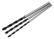 3pc Extra Long Wood Drill Bit Set Bits 8mm, 10mm, 12mm 300mm Long