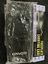 Kenwood Black Car Stereo Faceplate Carrying Case Soft Nylon Foam Padded