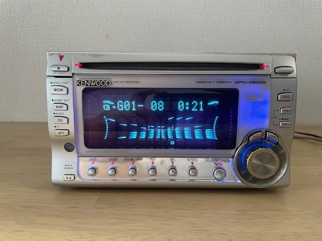 KENWOOD DPX-06MD 2DIN CD MD Bluetooth Player Operation Confirmed