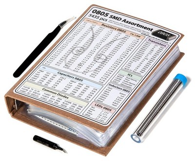 SMD 0805 Resistors, Capacitors, Transistors and Electronic Components Assortm...