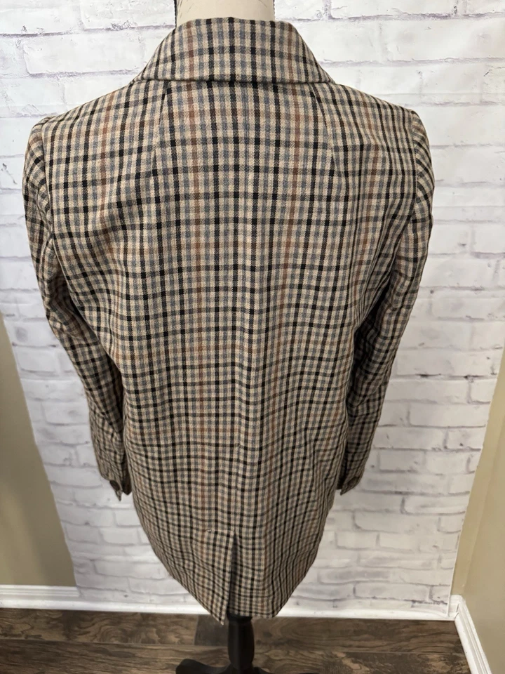 Madewell Dorset Blazer In Coster Plaid Small Bristol Menswear Plaid Old Money - Image 3 of 4
