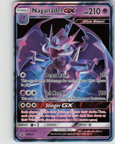 Pokemon Naganadel GX SM125 SM Promos Holofoil Promo NM