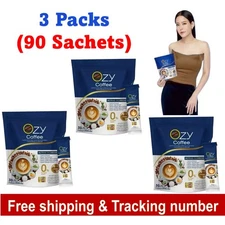 3x Ozy Coffee Instant Dietary Supplement Detox Health Weight Control 10g x30sach
