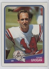 1988 Topps Steve Grogan #176 0y3