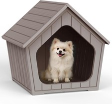 Dog House Outdoor Indoor Small Dog Resin Material Doghouse Outdoor Weatherproof