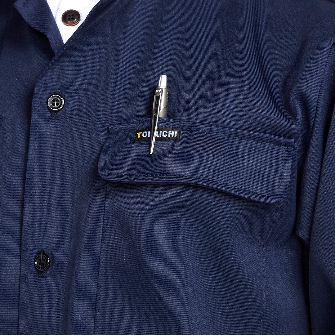 トップス tora TORAICHI TOBI Work Shirt 2530-133 NP Open Style Japan