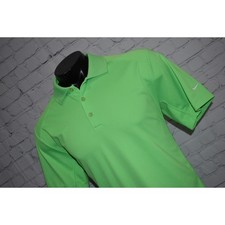 Nike Golf Polo Shirt Mens Size Large Tour Performance Dri-Fit Neon Green