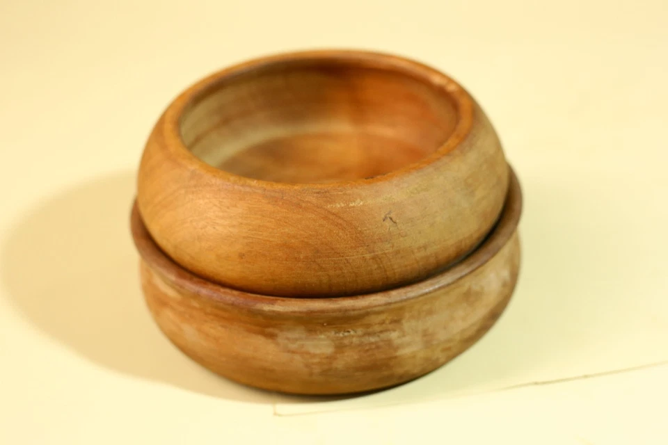 Африканские деревянные чаши и тарелки ручной работы набор деревенский племенной декор-G5907 - Изображение 3 из 4