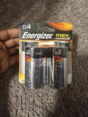 Energizer Max D Alkaline Batteries 4 Pack