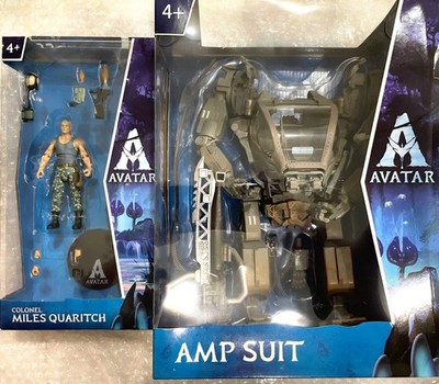 McFarlane Avatar AMP Suit Mega Figure & Col. Miles Quaritch Bundle NIB in Stock