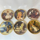 Set Of 6 Norman Rockwell Collector Plates Edwin M Knowles China 8.5 In