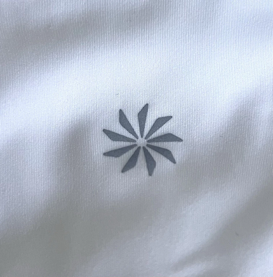 Skort de Tênis Athleta Ace 13,5" Feminino XXS Branco Zíper Bolsos Saia Shorts Logotipo - Imagem 4 de 4