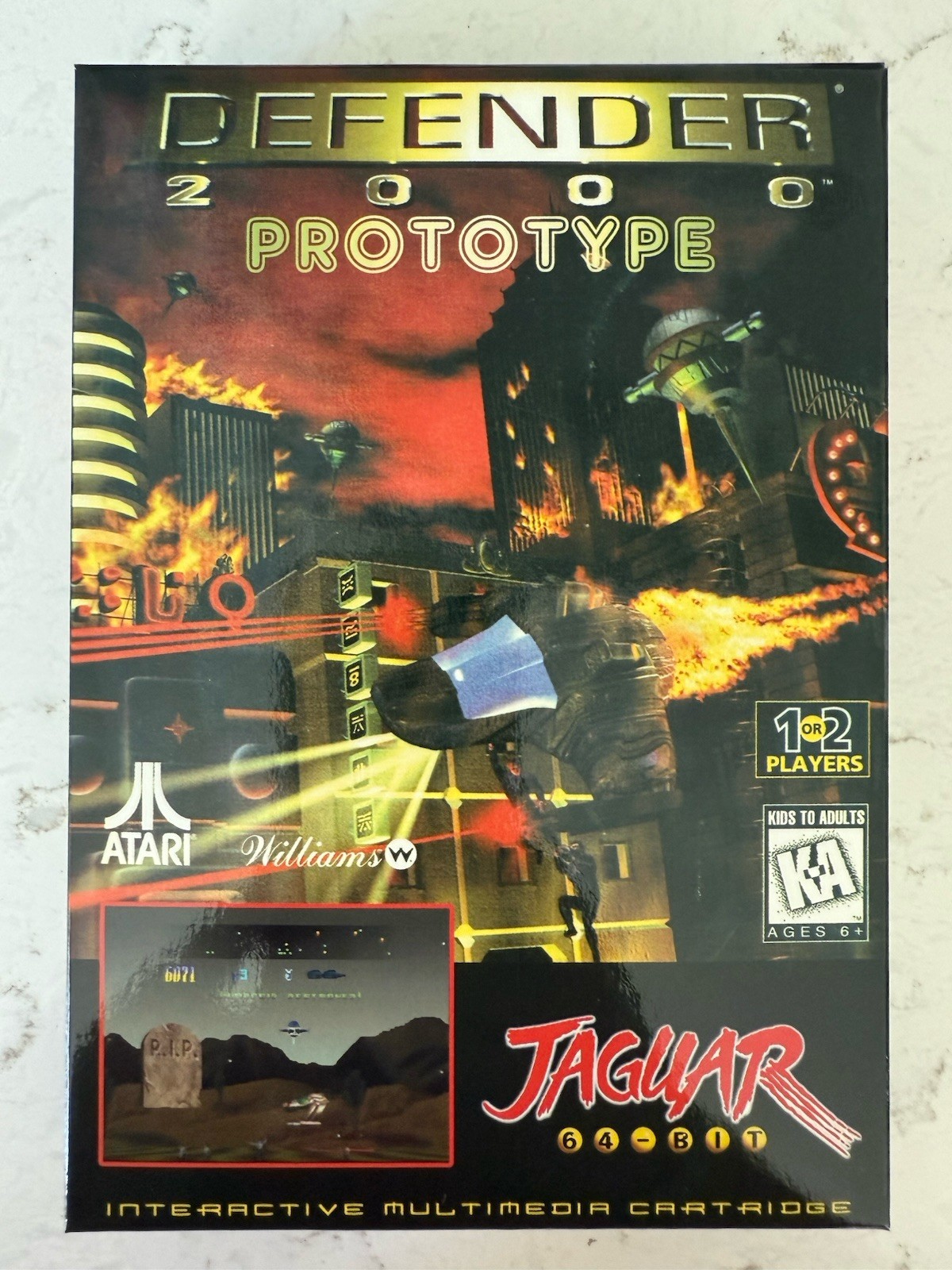 Atari Jaguar Defender 2000: cartucho prototipo