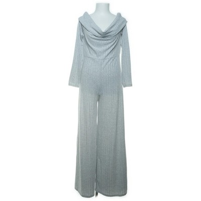 ASOS Design, Jumpsuit, Größe: 44, Grau, Elasthan/Polyester, Rippenstrick #J2m
