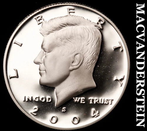 2004-S Silver Kennedy Half Dollar-Choice Gem Proof No Reserve #i2941