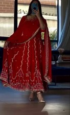 Attractive Heavy Natural crepe Anarkali Suit With Dupatta For Women