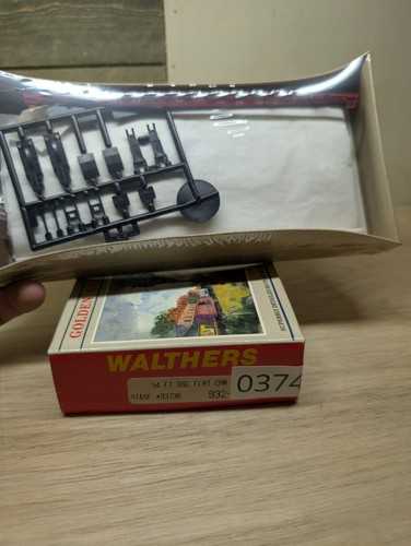 Kit de coche plano escala HO Walthers AT&SF 54' - sin abrir - 0374 | Zustand: Used