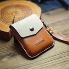 Fashion Genuine Leather Pouch Samsung Galaxy Z Flip 8 7 6 Carry Case Hand strap