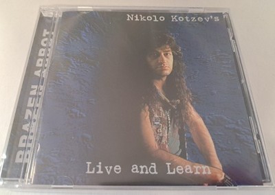 Nikolo Kotzev's Brazen Abbot Live And Learn New CD Reissue Rock