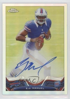 2013 Topps Chrome Rookie Refractor Auto /150 EJ Manuel #45 Auto RC 08aq