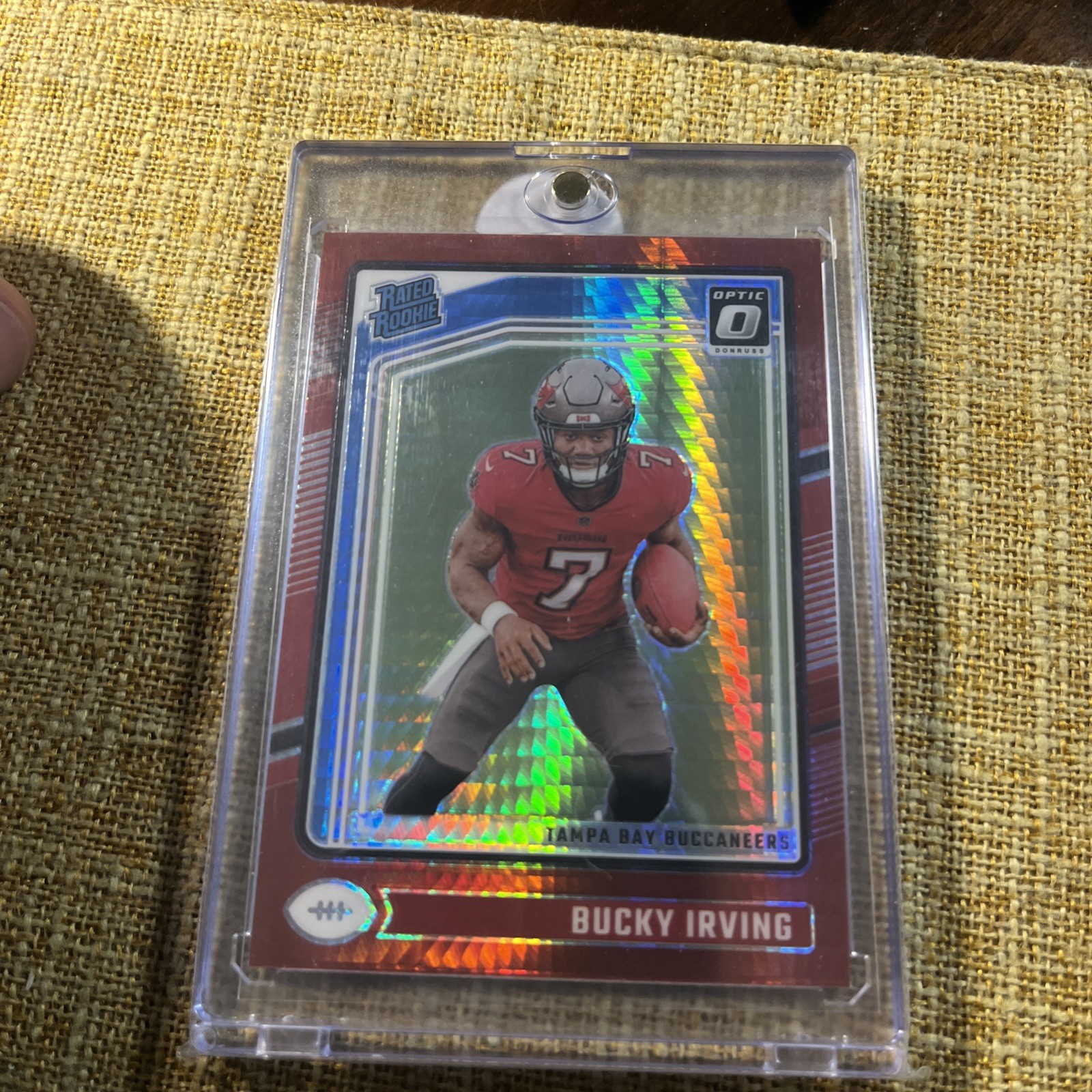 2024 Panini Donruss Optic - Rated Rookie Bucky Irving #216 Red Hyper Prizm (RC)