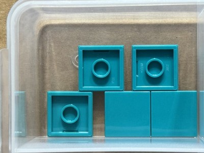LEGO Parts - Dark Turquoise Tile 2 x 2 - No 3068 - QTY 5