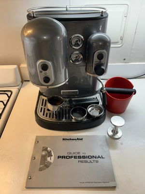 #ad KitchenAid Pro Line Espresso Machine Dual Boiler KPES100 Gray $210.00