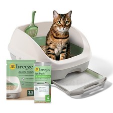 Purina Tidy Cats Litter Box System, BREEZE System Starter Kit Litter Box, Litter