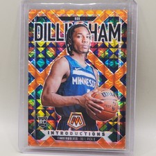 Rob Dillingham 🟠/49 RC Introductions Orange 🟠2024-25 Mosaic 42/49 Timberwolves