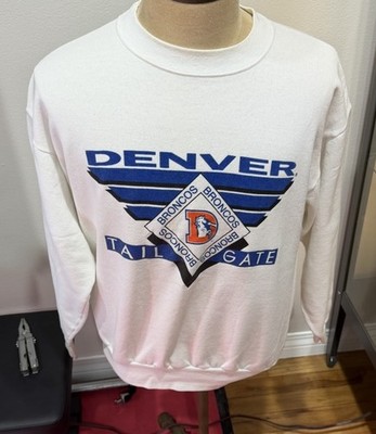 Vintage  Denver Broncos Tail Gate Throwback NFL Sweatshirt Adult M/L