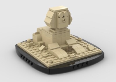 LEGO MOC Instructions (PDF) Micro/Mini Egyption Sphinx Lego Figure Statue