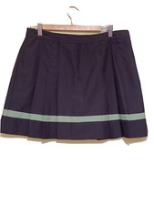 IZOD XFG Golf Skirt Skort Sz 10 Cool FX Microfiber Green Stripe Pleated Pockets