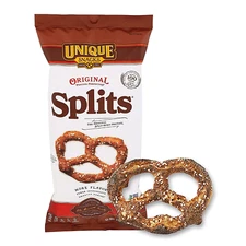Unique Snacks Original ″Splits″ Pretzels Non-Gmo, 11 Oz Bags (Pack of 6)