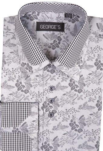 Herren Oberhemd 60% Baumwolle 40% Polyester Modedesign by George AH622 - Bild 2 von 9