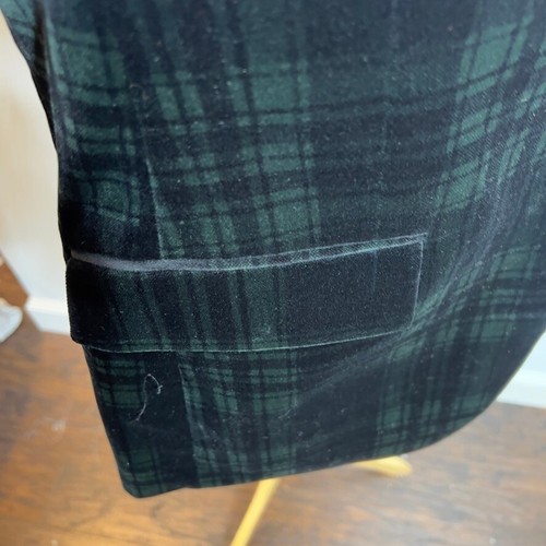 J.Crew Mens $398 Slim-fit Thompson plaid velvet blazer Size 38R CD648 - Picture 9 of 12