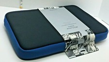 Swinton Laptop Sleeve 17.3" Soft Cushioned Zippered Fits Most Blue Black