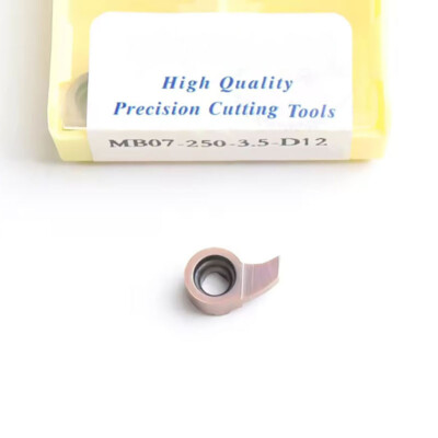 10P MB07-250-3.5-D12 CNC Slotting Cutter Insert MB-07GR For Grooving S12/S16-07R
